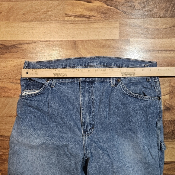 Dickies Carpenter Jeans 36x32 Blue Denim Workwear Utility - Picture 8 of 10